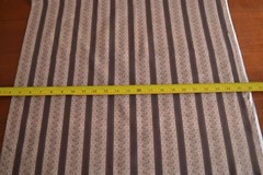 By 1/2 Yd, Brown on Brown Striped Floral Quilt Cotton, RJR/ Flourish/Beaves, B55