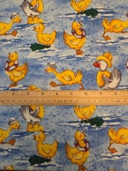 Northcott Fabric Puddle Ducks Sue Kruger Running Raincoat Water Scenes 3 Yards