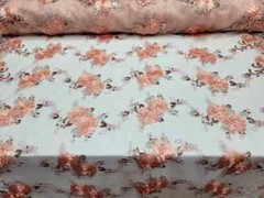 “Blush 3D Floral Lace Fabric with Sequins and Embroidered Double Scallops – Sold