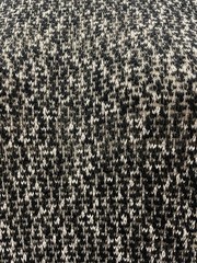 Poly Rayon Blend Black Cream Marl Fine-Gauge Summer Sweater Knit Fabric 3Yds 52″