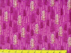 Tall Plants on Grape Purple Quilting & Sewing Fabric by Yard #789b