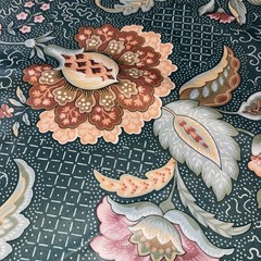 ~2 Yd Stanley King Studio Teflon Finish Retro Fabric Cotton Upholstery 54” x 71”