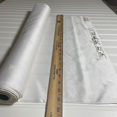 SILK White, FABRIC 1 Yard x 22 Inches Wide or 36 Inches x 22 Wide SOLD BY YARD
