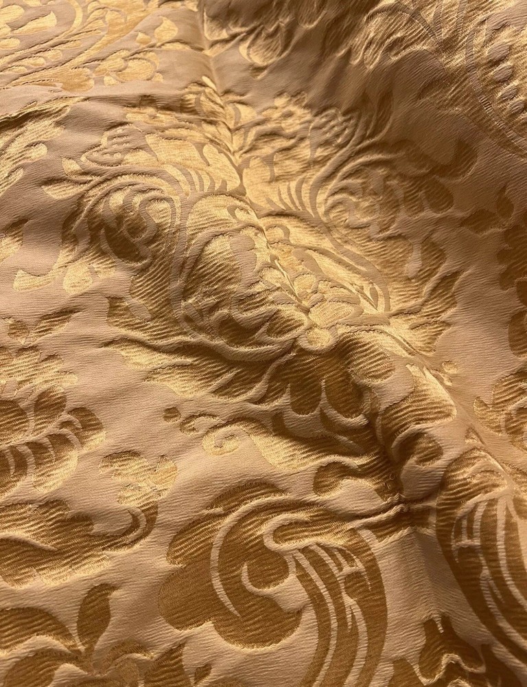VINTAGE RUBELLI, Damascus cotton viscose color yellow gold Dim 162 x139 €65