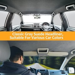 Suede Headliner Fabric with Foam Backing Material – Grey 85*60 Inch
