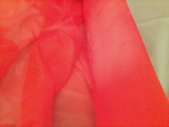 Orange Polyester Netting, 1/8″ Diamond Pattern, 56″ x 1 yard, NEW, By the Yard,
