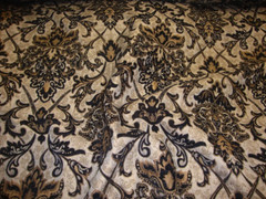Black damask Chenille Drapery Upholstery fabric by the yard 57″ Wide