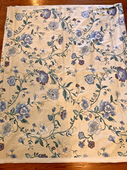10 Yards VTG 1981 Floral Bloomcraft Travis Luther Decorator Fabric