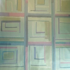 R. Anton-Moseler Fabric Germany Polished Cotton 52″Wide Pastel Window Pane