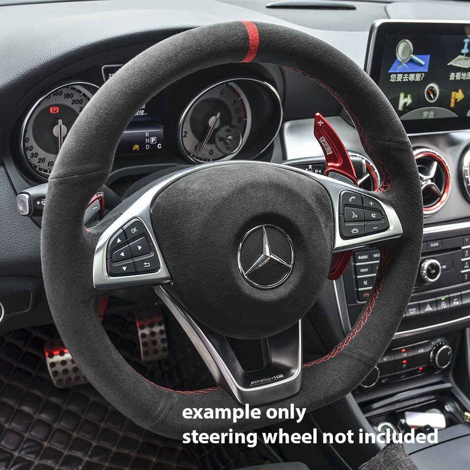 GENUINE ALCANTARA Deep Black MULTILAYER for Steering Wheel 12″ x 12”