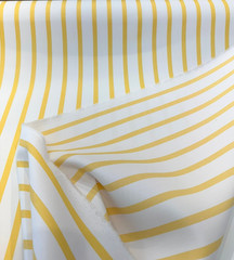 Sunbrella Lido Buttercup Yellow Stripes Outdoor Performance Fabric By the yard
