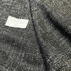 Vitale Barberis Canonico VINTAGE Fabric 1.60m – Wool Cotton Nylon – Black White