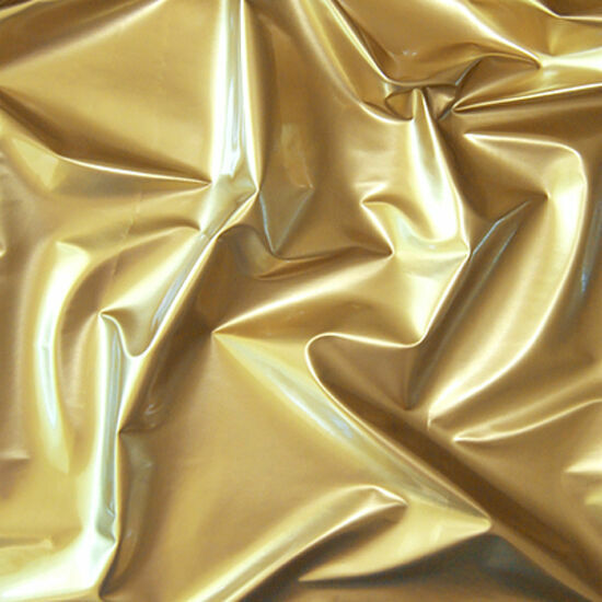 SHINY VINYL CORSET PLEATHER NON TOXIC GOTHIC FETISH CLOTHES CAT SUITS GOLD 54″W