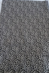 Cotton Poly Fabric 3-1/2 yds x 45″ wide Black & White Tear/Rain Drops Design