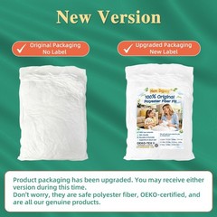 Hem Dgpsy Polyfill Stuffing Fiber Fill 10oz/283g, Safe Polyester 10oz, White