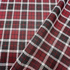 Double Knit Poly Jacquard Plaid Check Wine Color 59″W Fabric lot of 5 Yards $15