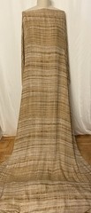 100% Silk Georgette Earthy Tone Sand Taupe Wood Grain Fabric By The Yard 54 ” W