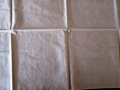 Fabric Brown & Black Squares On One Side – Light Brown On The Other – 36″ x 42″
