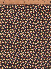 LOT of 3 FQ 100% Cotton Fall Autumn Fabrics Candy Pumpkins Trucks Sewing Quilts