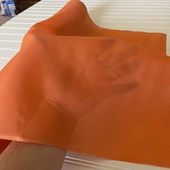 SILK ORANGE , FABRIC 10 Yards x 22 Inches Wide or 360 Inches x 22 Wide