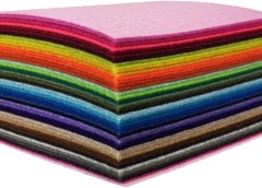 Vibrant Assorted Felt Fabric Sheets – 44PCS 4×4 Inches for Versatile Crafts