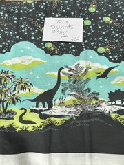 Tula Pink Cotton Dinosaur Animal Print Quilting Meteor Storm