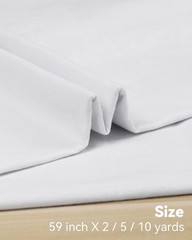 Apparel Sewing Material – 59″ x 10 Yards Muslin Fabric