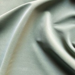 Modern Solid Lightweight Velvet Upholstery Fabric 54″ in Stone Blue