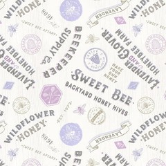 LUMIN – White Owl Textiles – Sweet Honey Bee by Chad Barrett -Titles & Labels –