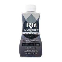 Rit DyeMore Synthetic Liquid Fiber Dye 7 oz – Graphite – For Polyester & Acrylic