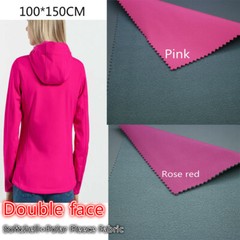 Stretch Polar Fleece Softshell Fabric Cloth Double Face Hiking Pant Coat Costume