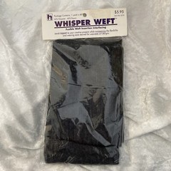 Whisper Weft 1 yrd Interlining/Interfacing Black Woven Fusible Interfacing New
