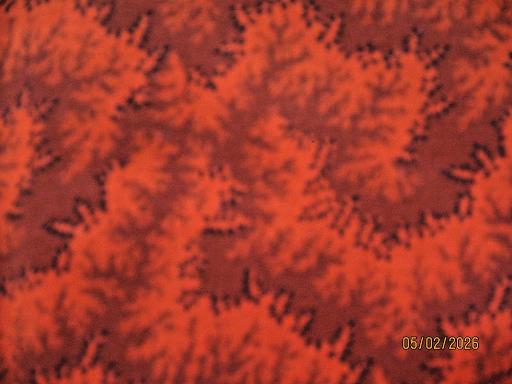 1.5 Yard Orange/Rust 42” Wide 100% Cotton Unbranded-all over print NEW