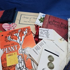 Junk Journal Lot 1 Lb Ephemera Trim Lace Fabric Craft Collage Paper Book Cover