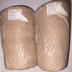 Natural Burlap Spool Roll 100% Jute for Crafts 6 in x 5 yds SKU#363762