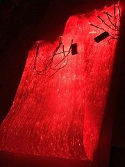 LED Light up Optic Fiber Fabric (100×140 cm,2 controllers )