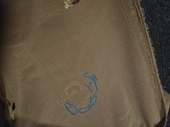 Vtg Embroidered Faux Suede Fabric 72 X 58 Wide Native American Tribal Western