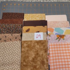 LOT OF 15 FAT QUARTERS COTTON FABRIC ASSTD COLORS & DESIGNS lot 29