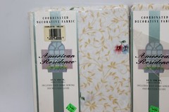 Lot of 4 Charlotte Yellow Fabric 45×108” American Residence Polycotton Sealed