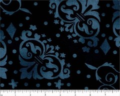 Denim Blue on Black B/G-108″ Wide-Choice Fabrics-BTY