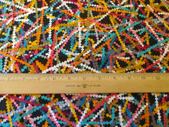 FABRIC COTTON BERNATEX Scraps Vibrant Colors Geomatric Kanvas 1yd 44″