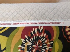 RAZZLE 2011 Covington Decorator Fabric Floral w/ Black Background 1.75 Yd 56″ W