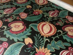 iLiv Velvet Curtain Fabric 2.3 Metres Cantaloupe Ebony Upholstery Cushion Blind
