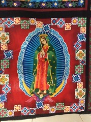 Kaufman Luana Rubin Enchanted Desert Virgin de Guadalupe by panel RARE! OOP!