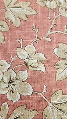 Fabricut French General Odile Rose Linen Blend Fabric by the yard