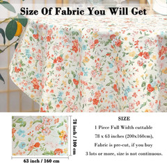 Cotton Fabric by the Yard for Sewing DIY Crafting Fashion Design Printed Floral