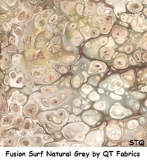 Fusion Ripple Turquoise Panel 24×44 cotton quilt fabric QT fabrics Cranberry