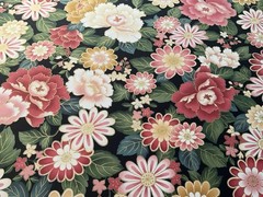 Fabric Oriental Pink Flower 43”x 36”By Red Rooster Fabric 970