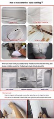 LED Light up Optic Fiber Fabric (100×140 cm,2 controllers )