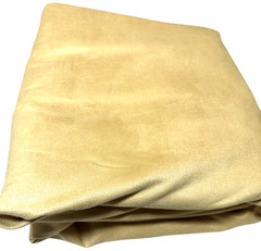 Microfiber Suede Upholstery Fabric 9 7/8 Yards X 55″ W Piece Light Golden Yellow